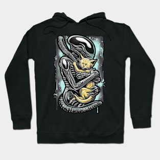 Alien and Cat 88052 Hoodie